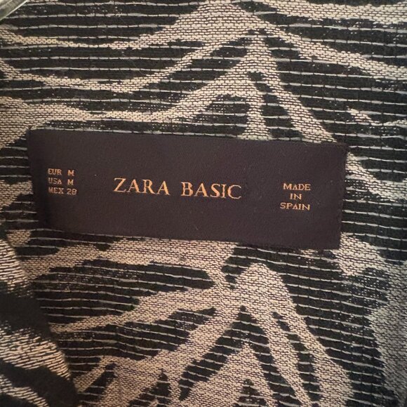 ZARA Basic Zebra Grey and Black Cardigan - Picture 1 of 11